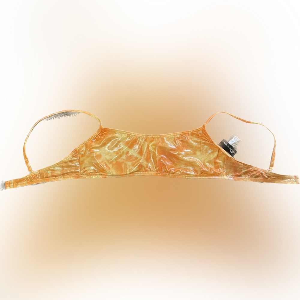 No Boundaries Shimmery Bikini Top - Juniors Large or Women’s Medium